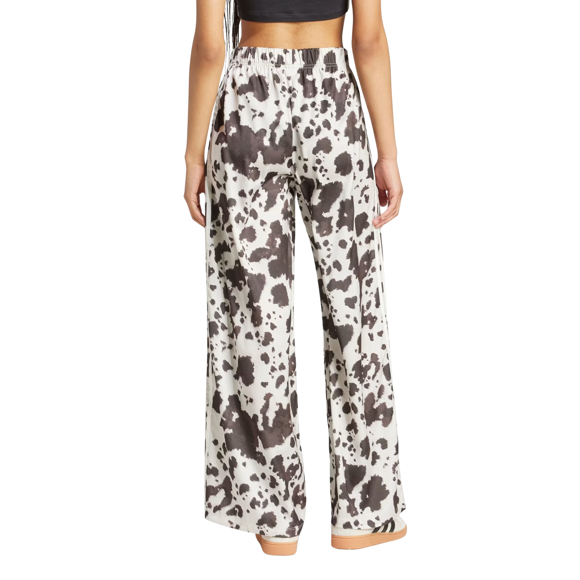 Calca Adidas Originals Wide Leg 'Black/Multicolor' Feminino KA2668