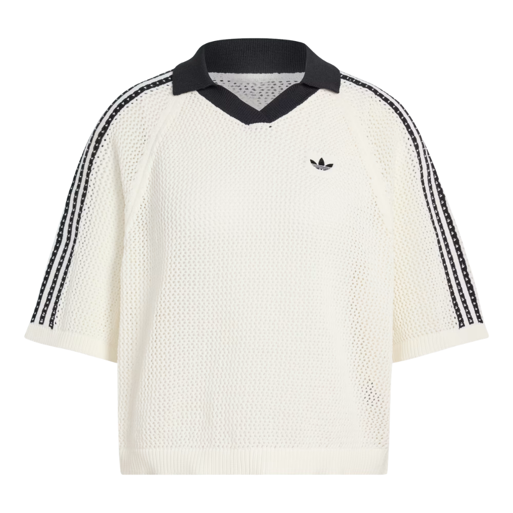Camisa Adidas Crochet Polo 'OWHITE' KC6490 Sneakers Originais Sunika