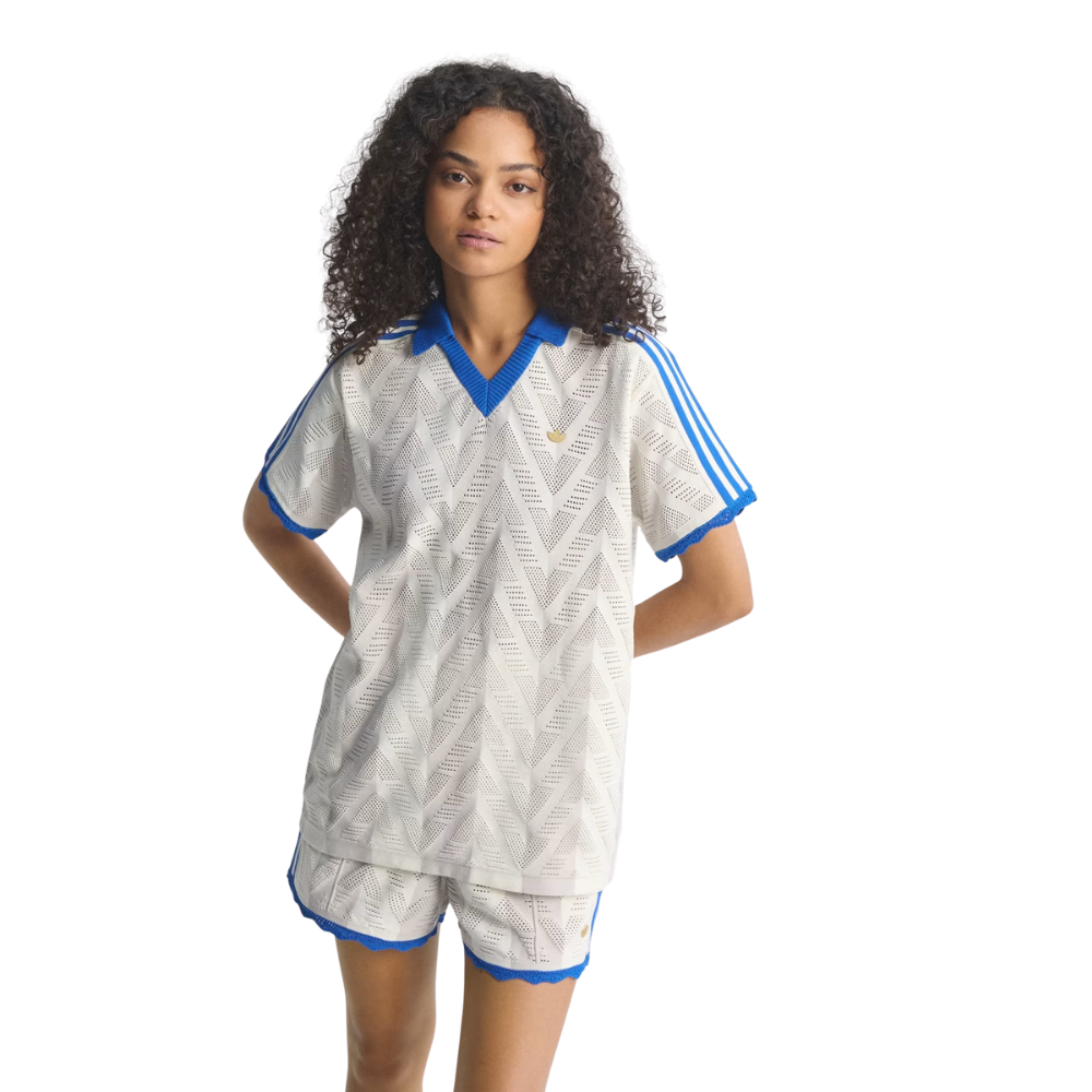 Camisa Adidas Crochet Polo 'OWHITE' KC6490 Sneakers Originais Sunika