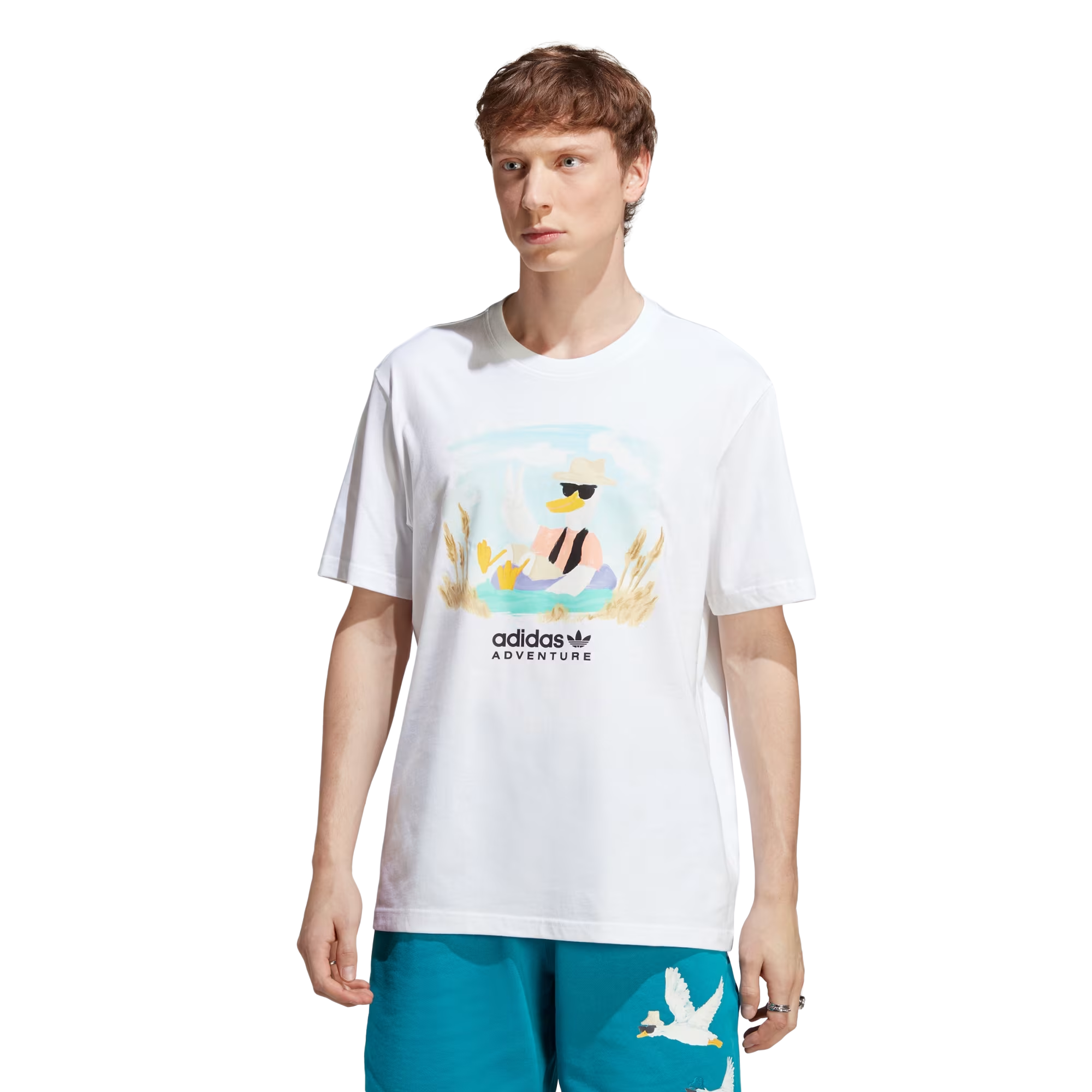 ahpy_18_ Camiseta Adidas Adventure Graphic Branca Masculina |HZ1145