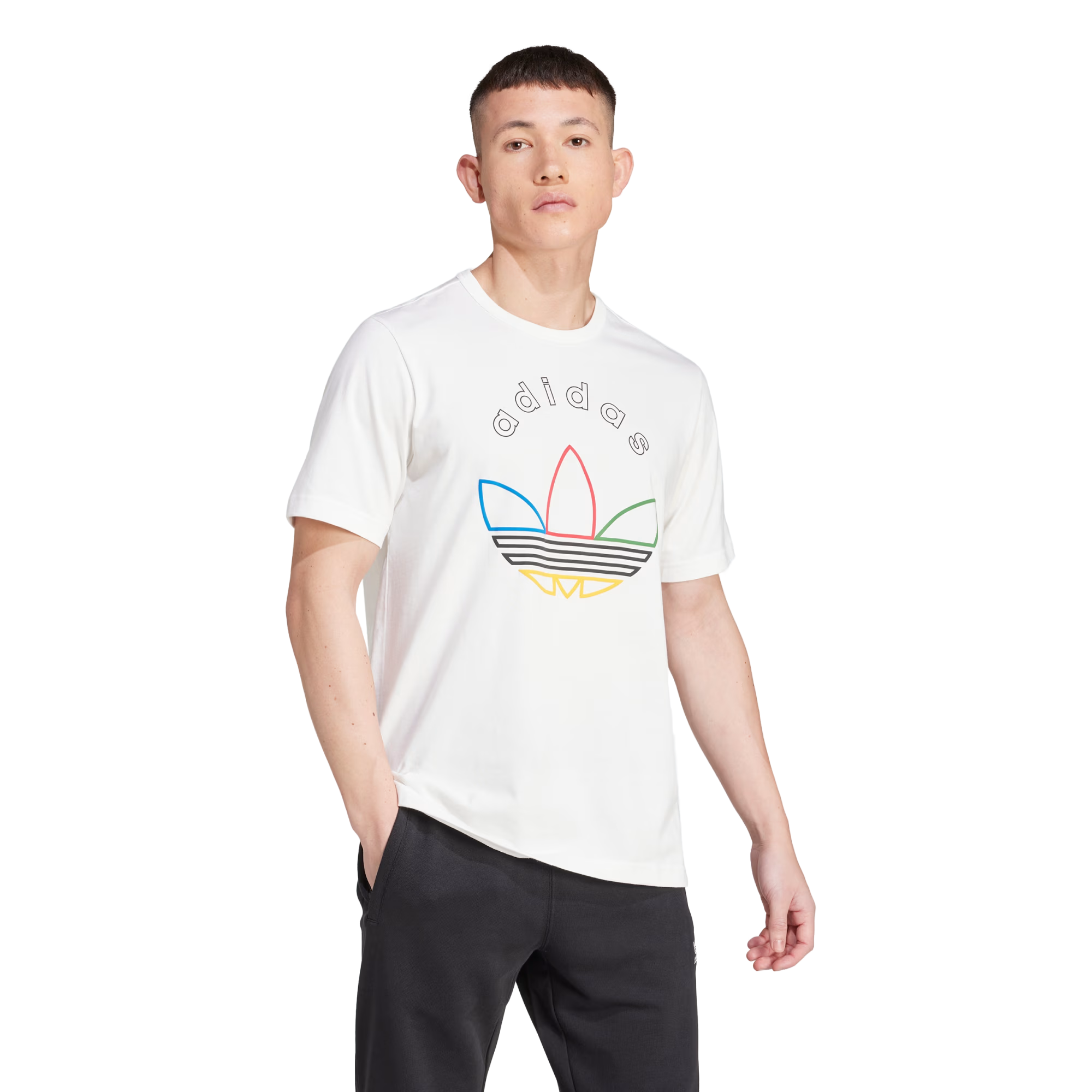 Camiseta Adidas GRFX Logo Branca Masculina |IW3237 Sneakers