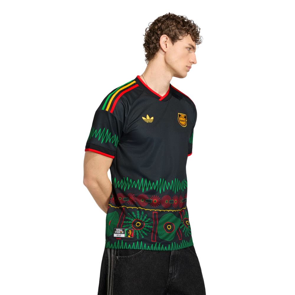 Camiseta Adidas II Jamaica 26 X Bob Marley 'BLACK' Masculina