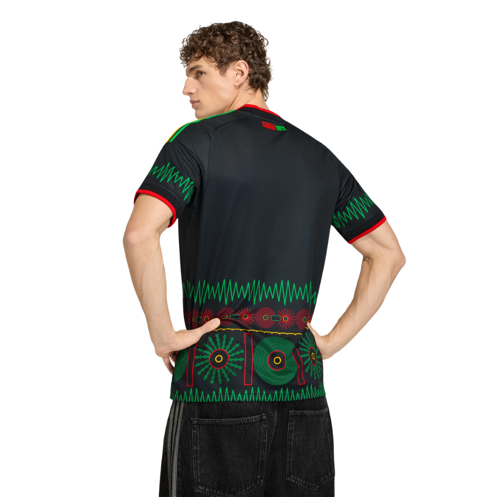 Camiseta Adidas II Jamaica 26 X Bob Marley 'BLACK' Masculina