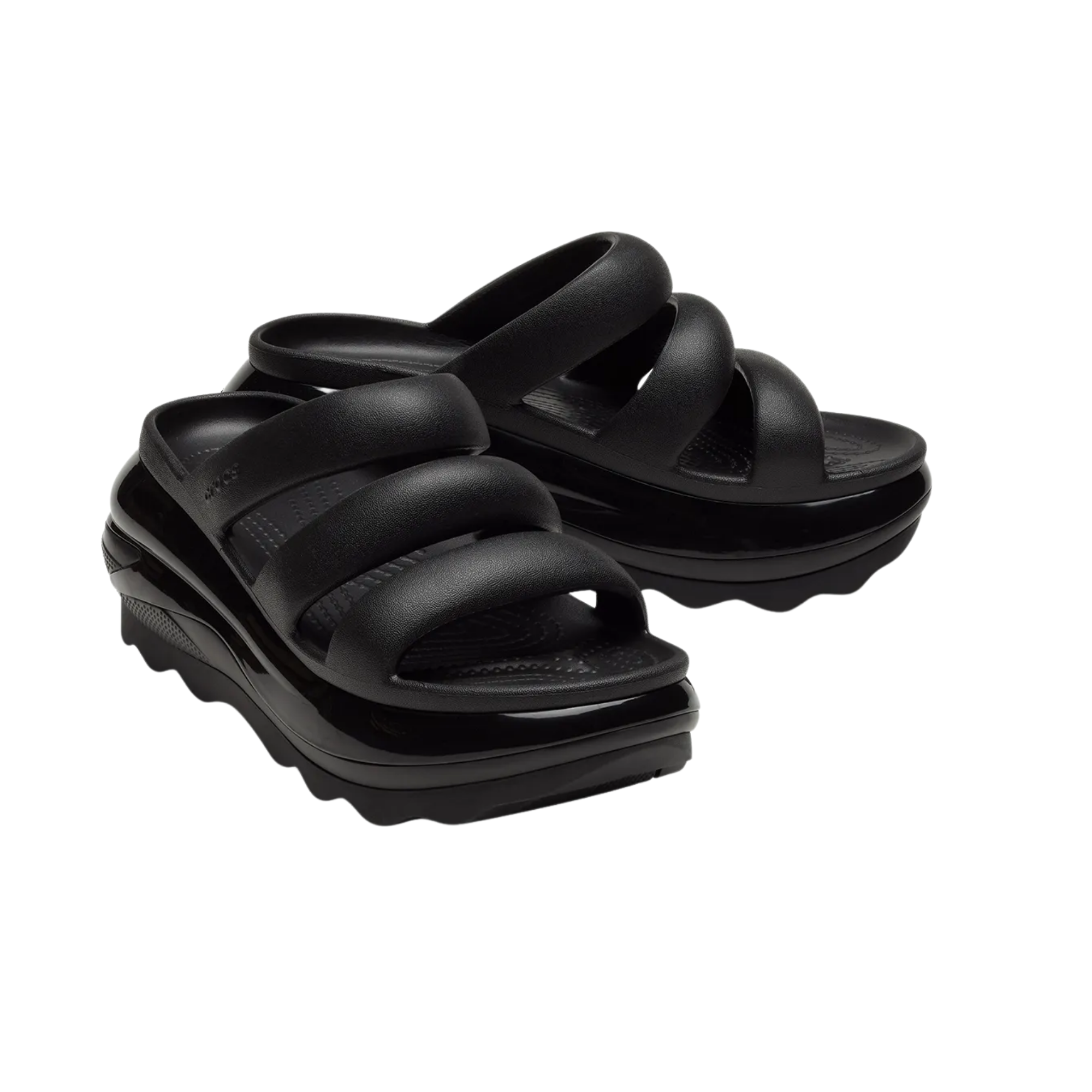 Crocs Mega Crush Triple Strap Preto Feminino |209842-001
