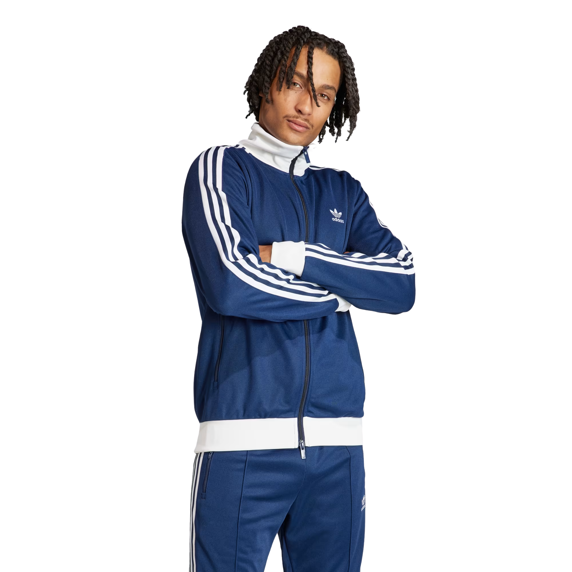 Jaqueta Adidas Adicolor Firebird Track Azul Masculina |IR9893