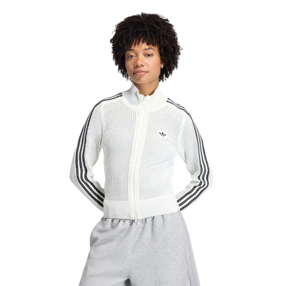 Jaqueta Adidas Crochet TT 'OWHITE' KC6496 Sneakers Originais Sunika