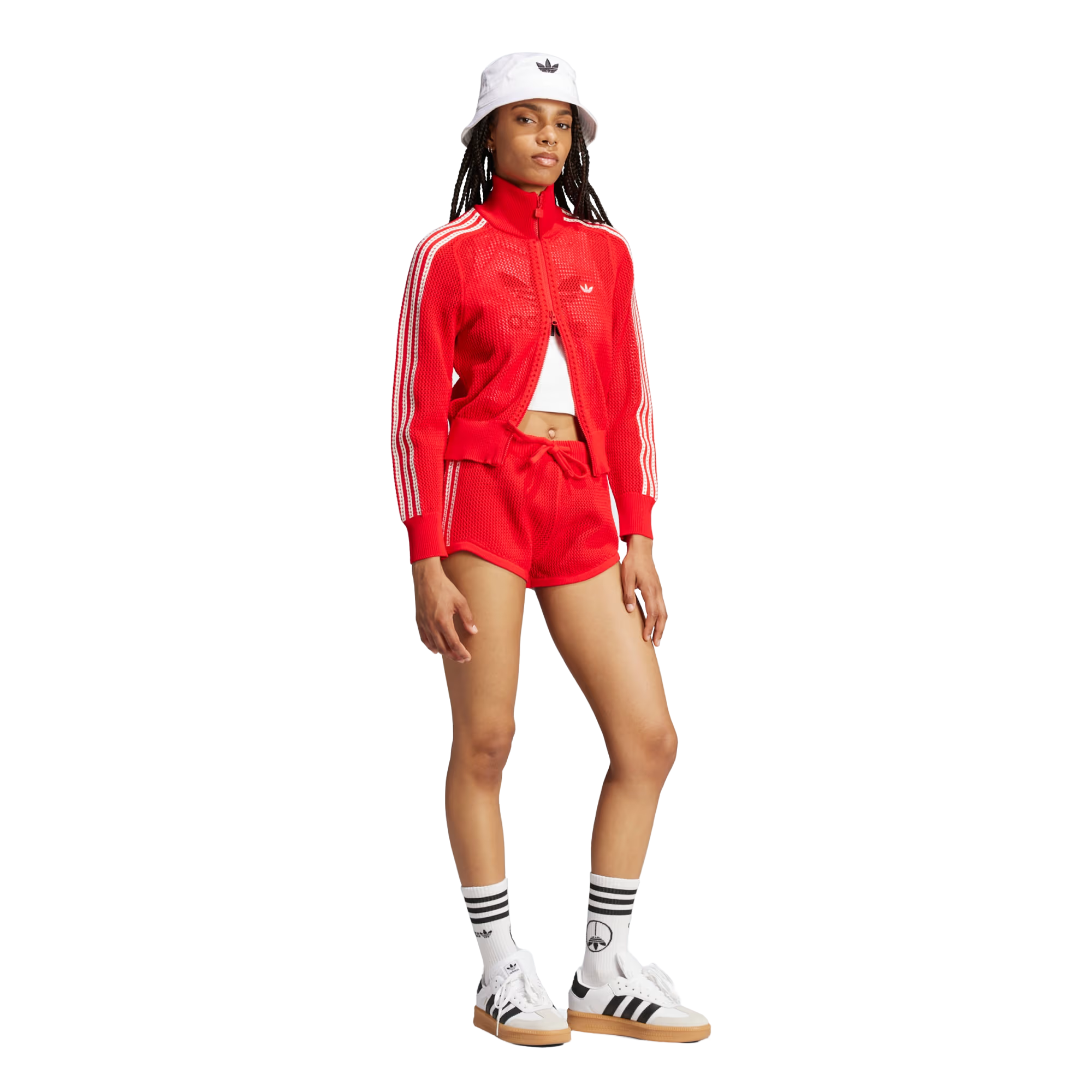 Jaqueta Adidas Crochett Vermelha Feminina |JD1083