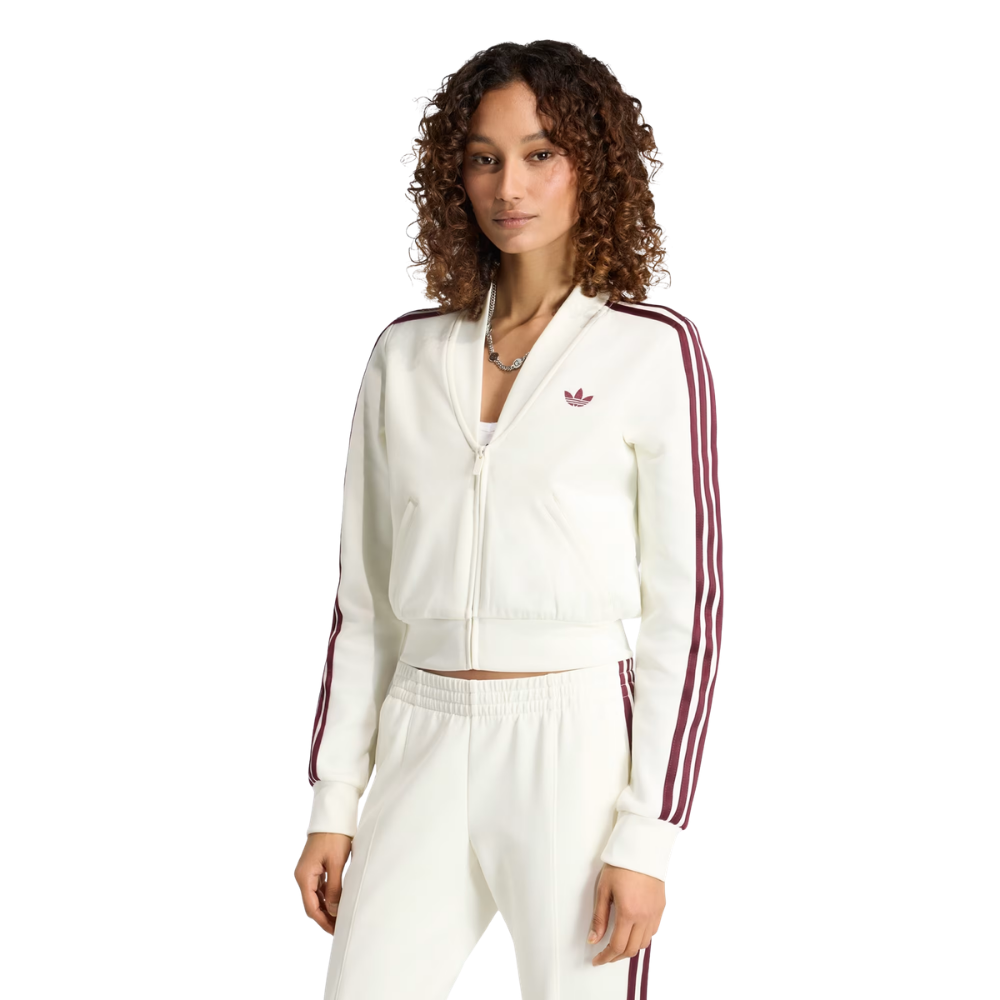 Jaqueta Adidas Firebird Tracktop 'Maroon' Feminino KZ2508