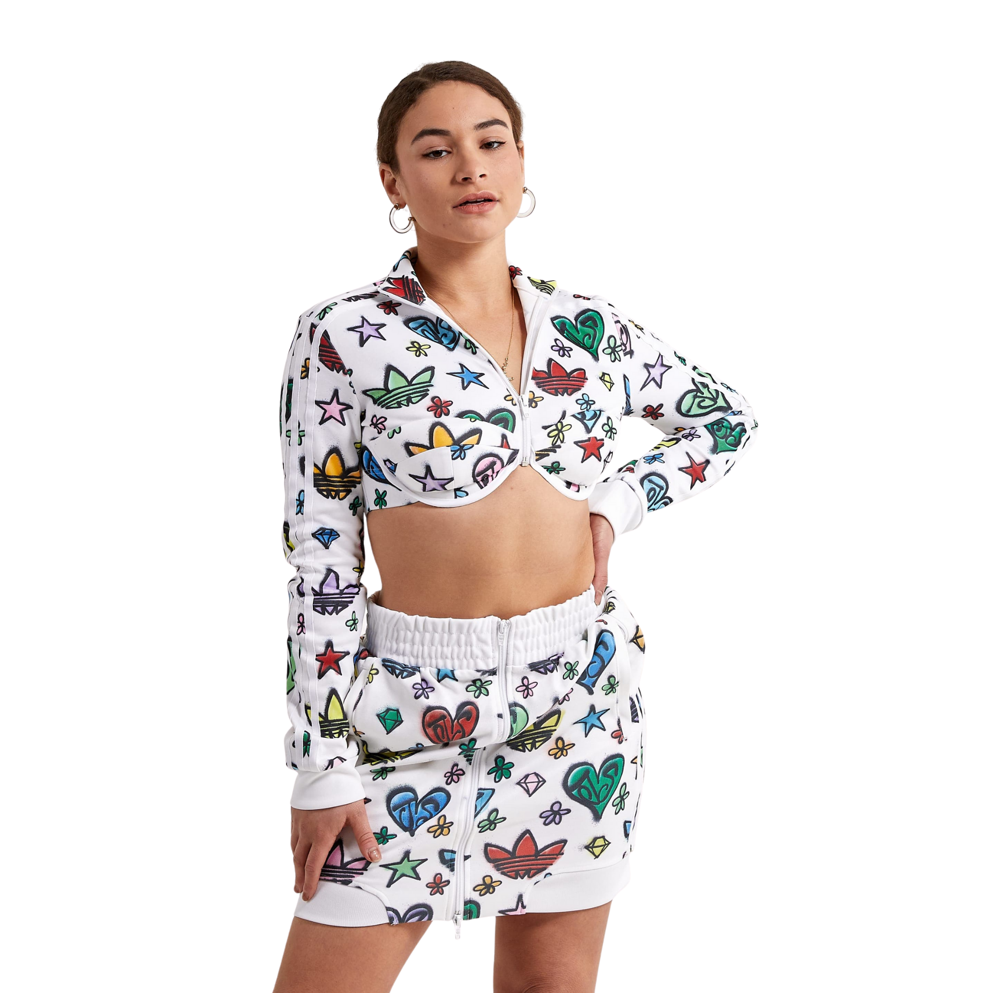 Jaqueta Adidas x Jeremy Scott Crop Feminina |HL6475