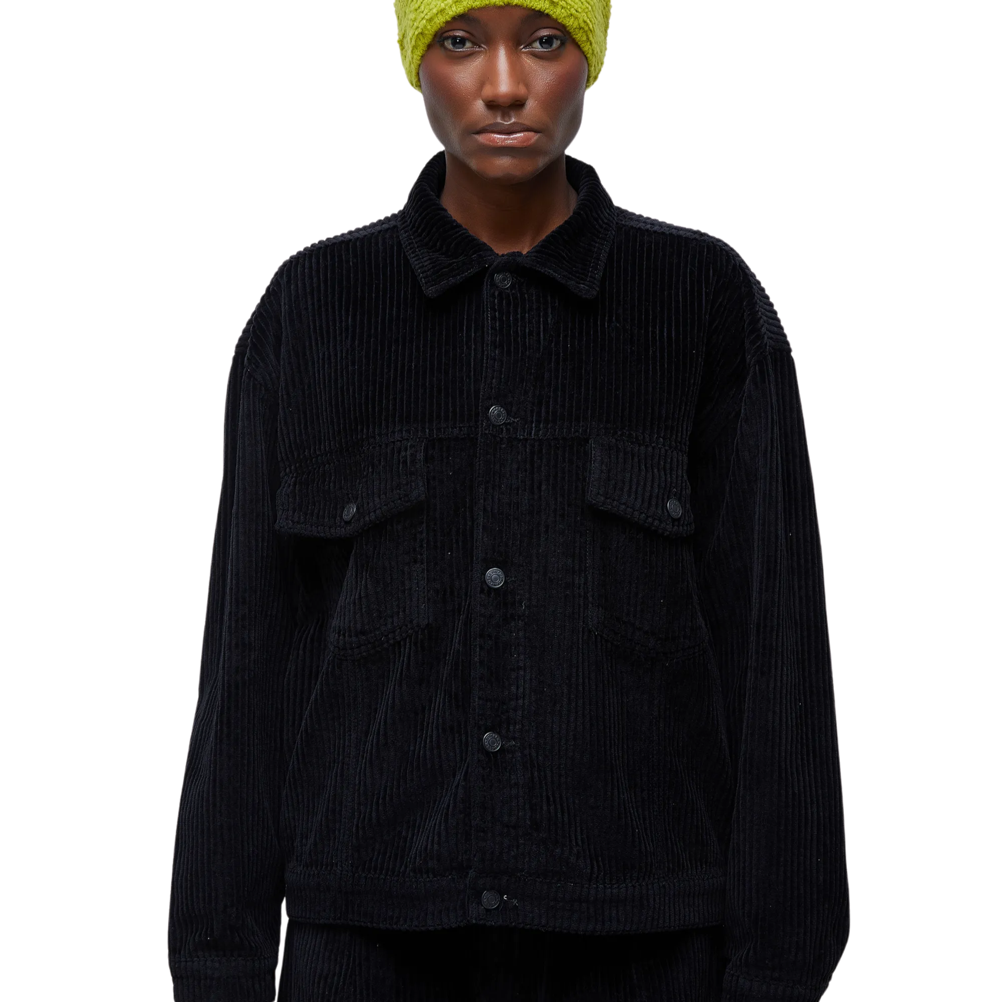 Jaqueta Osklen Oversized Veludo Cotele Preto Feminino 73713-10