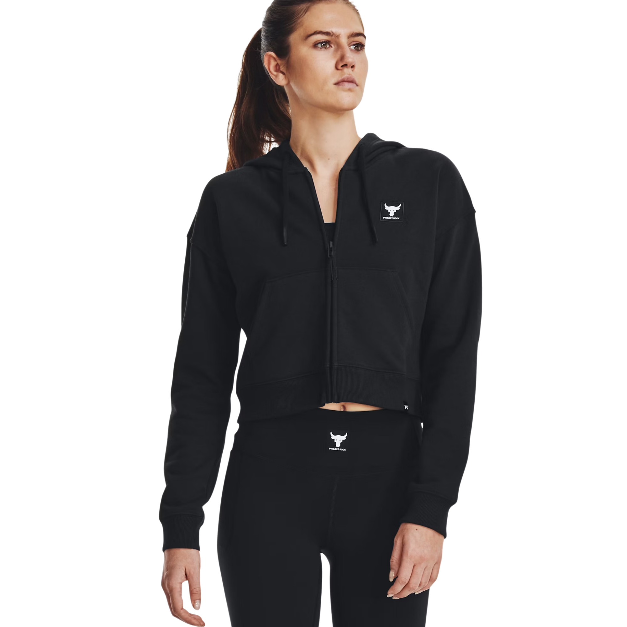 Jaqueta Under Armour Project Rock Preta Feminina é na Sunika!