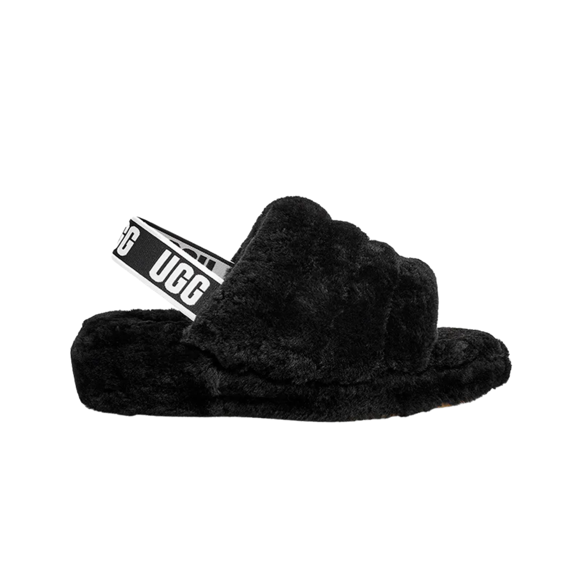 Sandalia UGG Fluff Yeah Slide Preto Feminina 1095119-BLK Sneakers