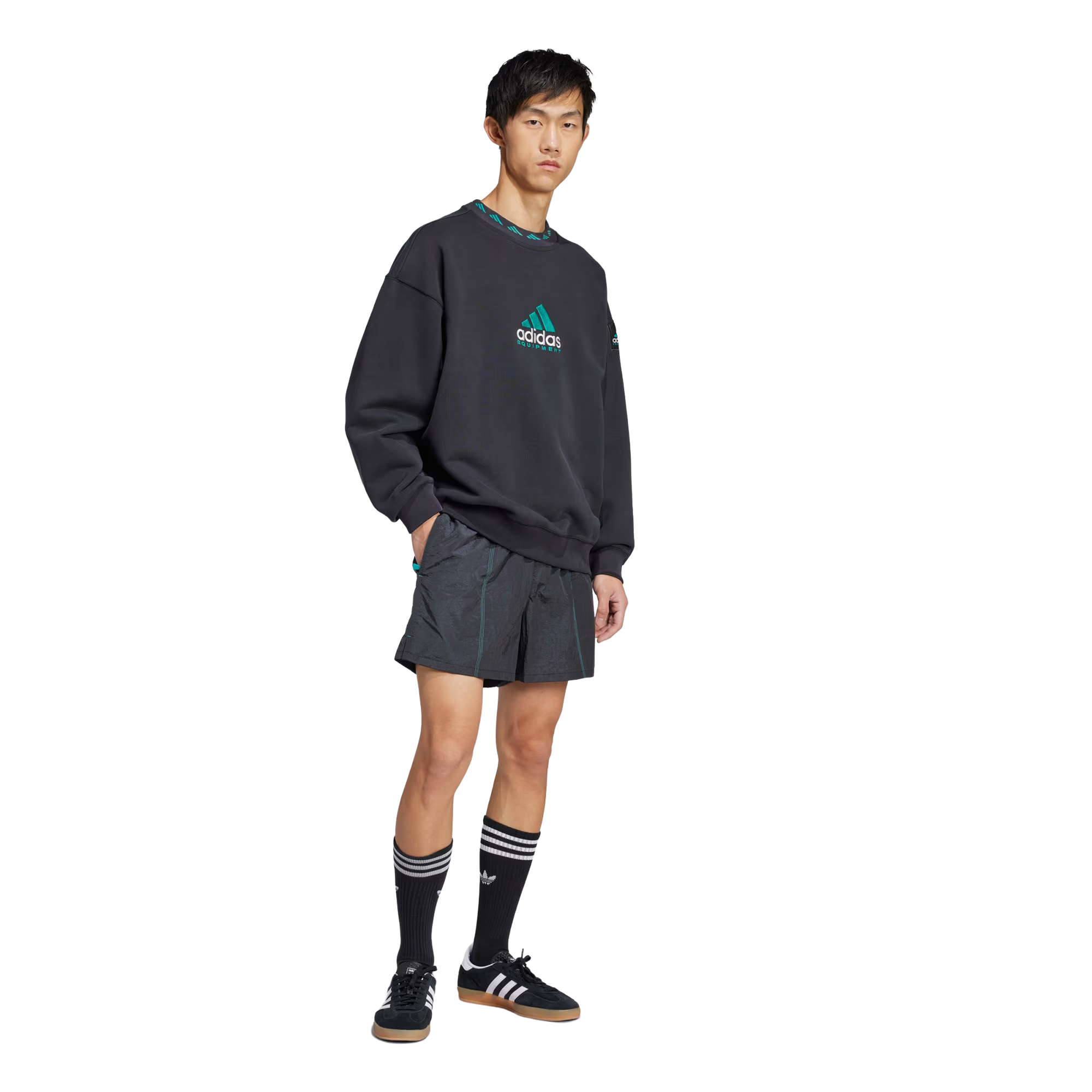 Shorts Adidas EQT Woven Preto Masculino |JL9574 Sneakers Originais
