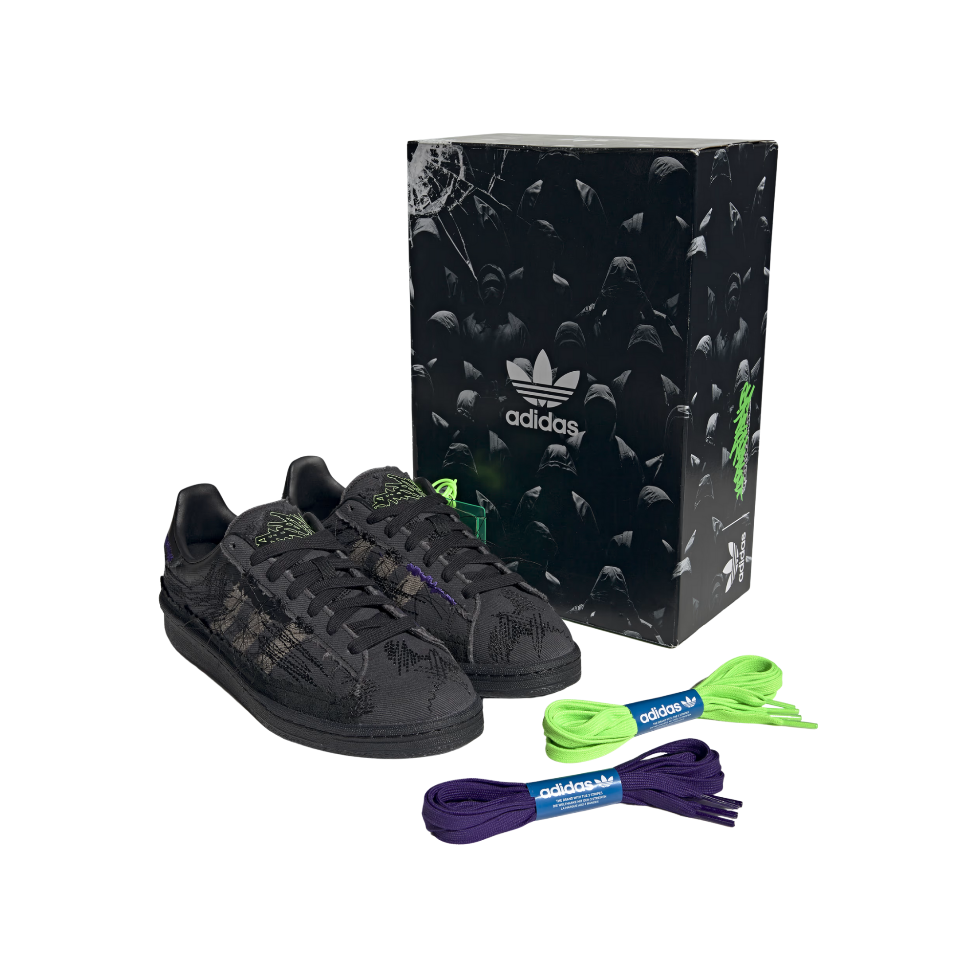 Tênis Adidas Campus 80's Youth of Paris Preto Masculino |GX8433