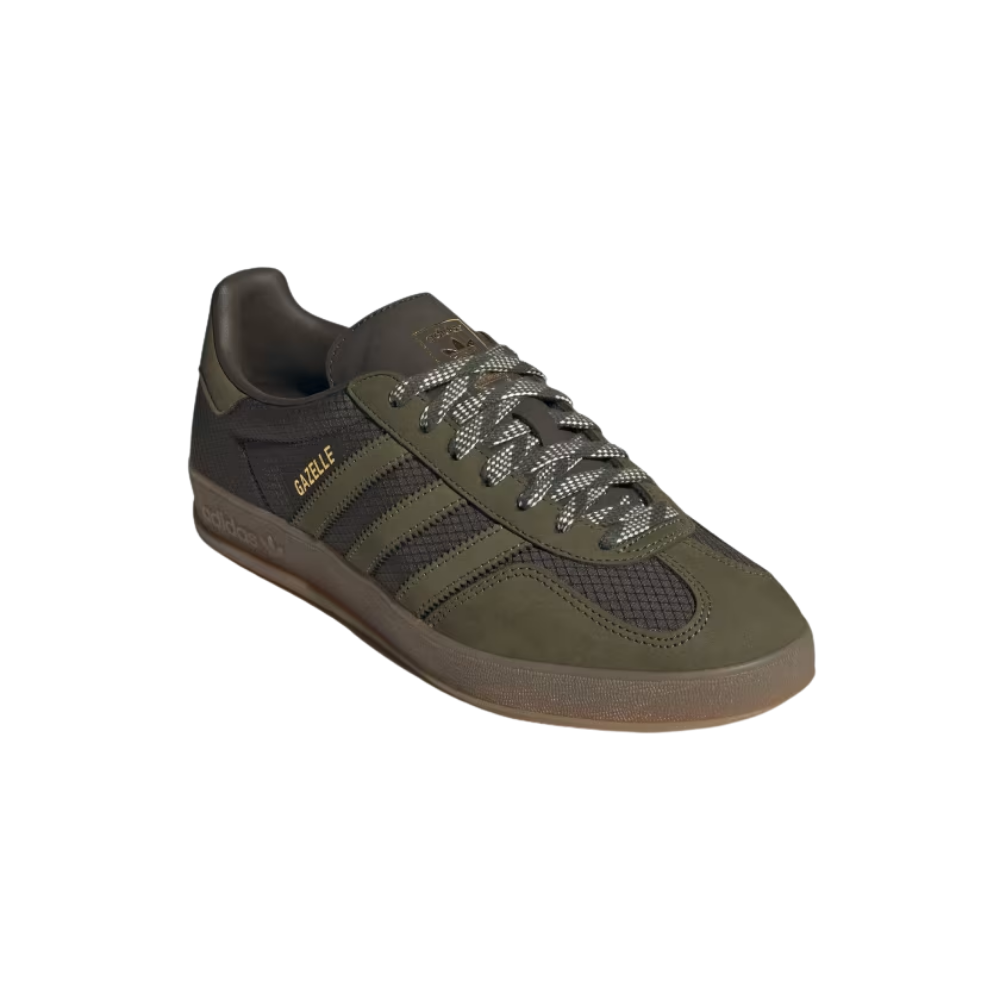 Tênis Adidas Gazelle Indoor 'Olive' Masculino JQ8396