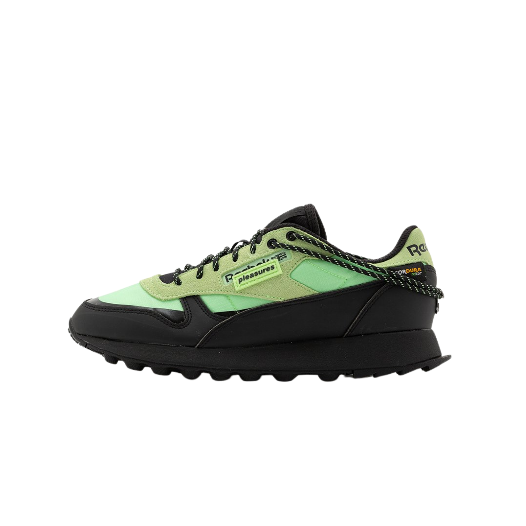 Tênis Reebok x Pleasures Classic Leather Trail Verde Masculino