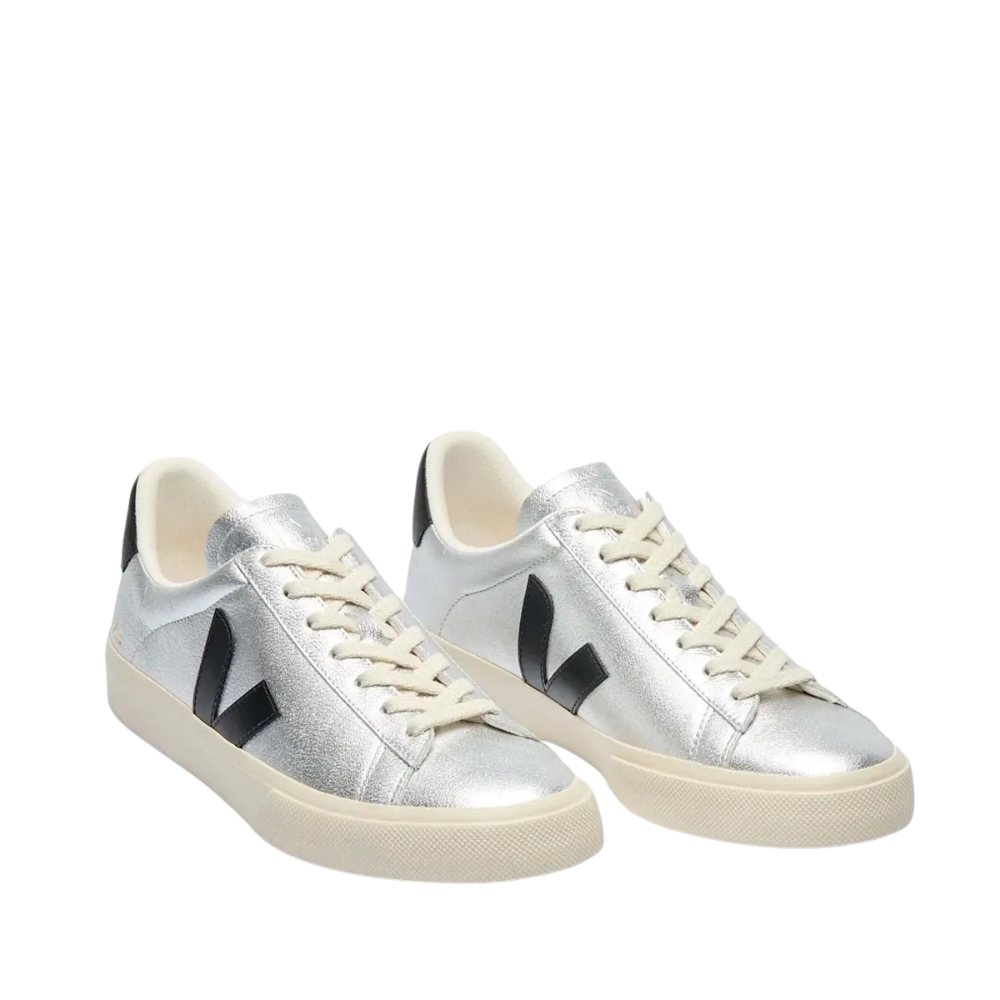 小物 Y Tenis Veja Campo Leather 'Silver' Feminino CP0520786A Sneakers